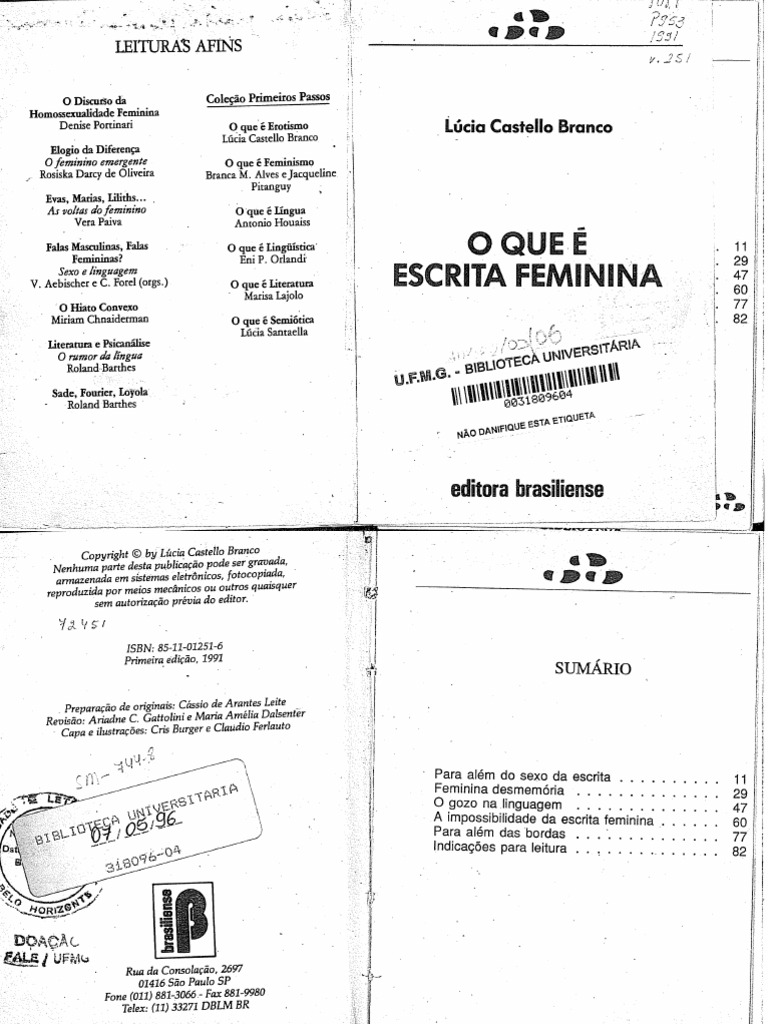 O Que É Escrita Feminina | PDF