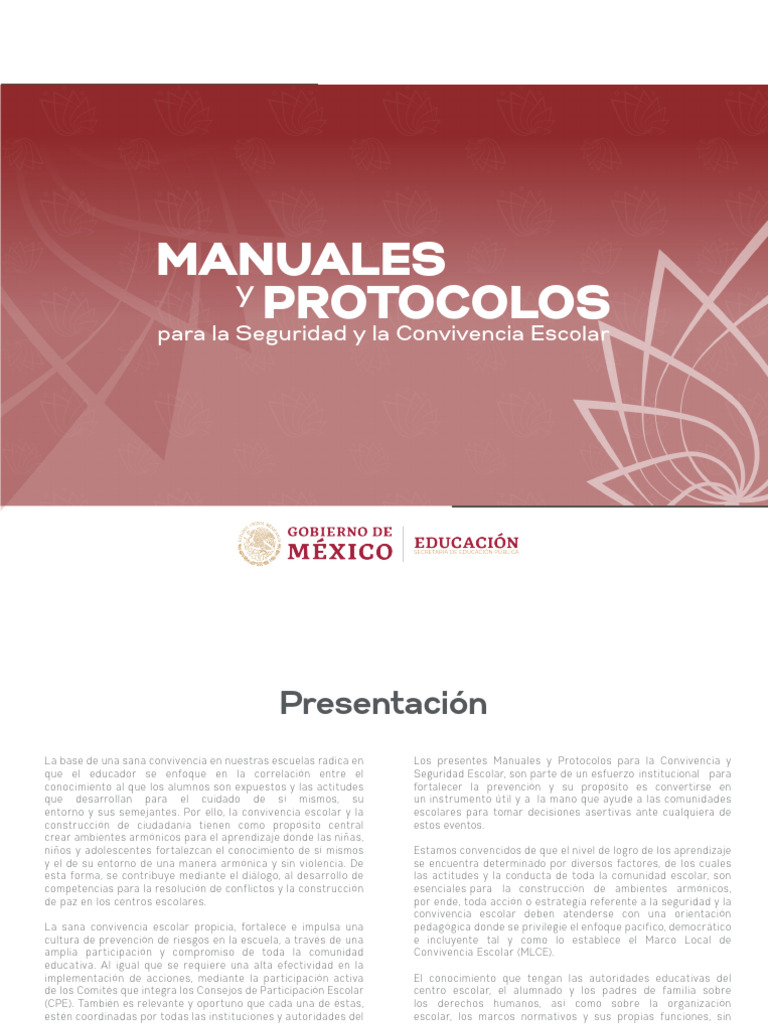 Protocolos de Seguridad Escolar y Convivencia | PDF | Abuso infantil ...