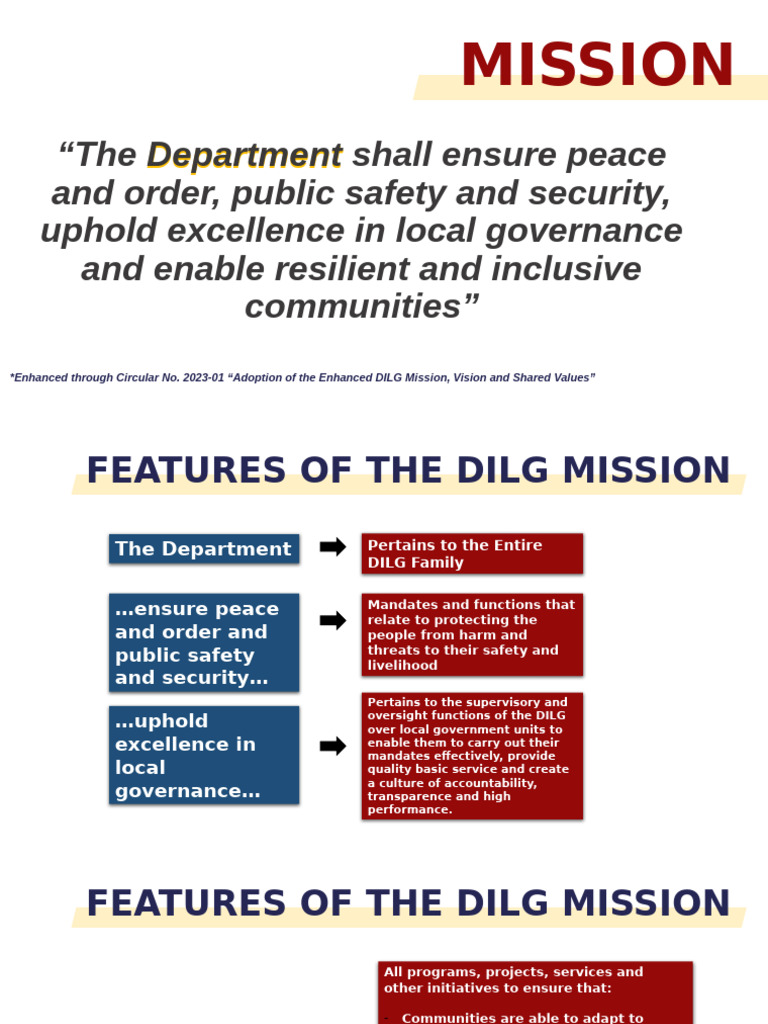 DILG Mission | PDF | Social Science