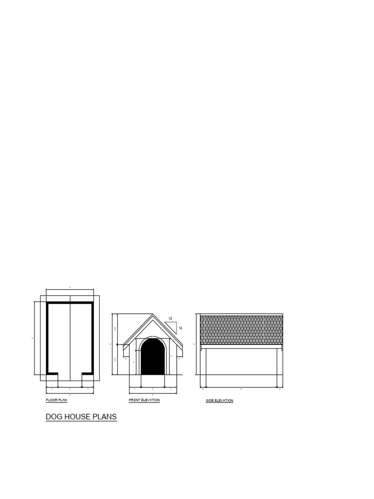 Picture of Dog House Plan Sample-Model | PDF