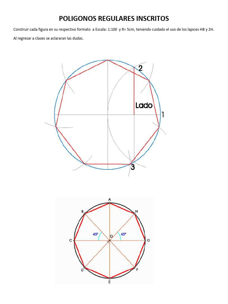 Poligonos Regulares Inscritos Figuras 1 | PDF