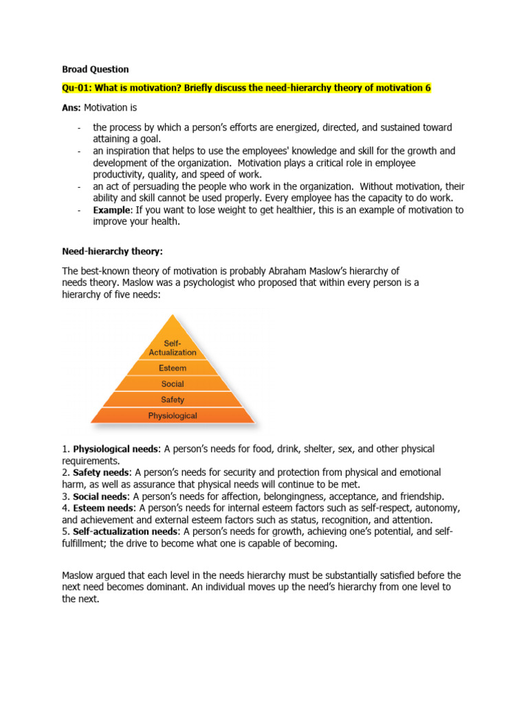 Question Motivation and Leadership | PDF | Leadership | Power (Social ...