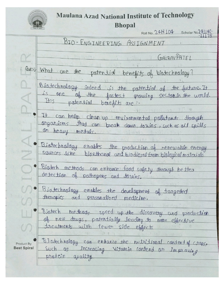 Bio Engg Assignment 104 | PDF