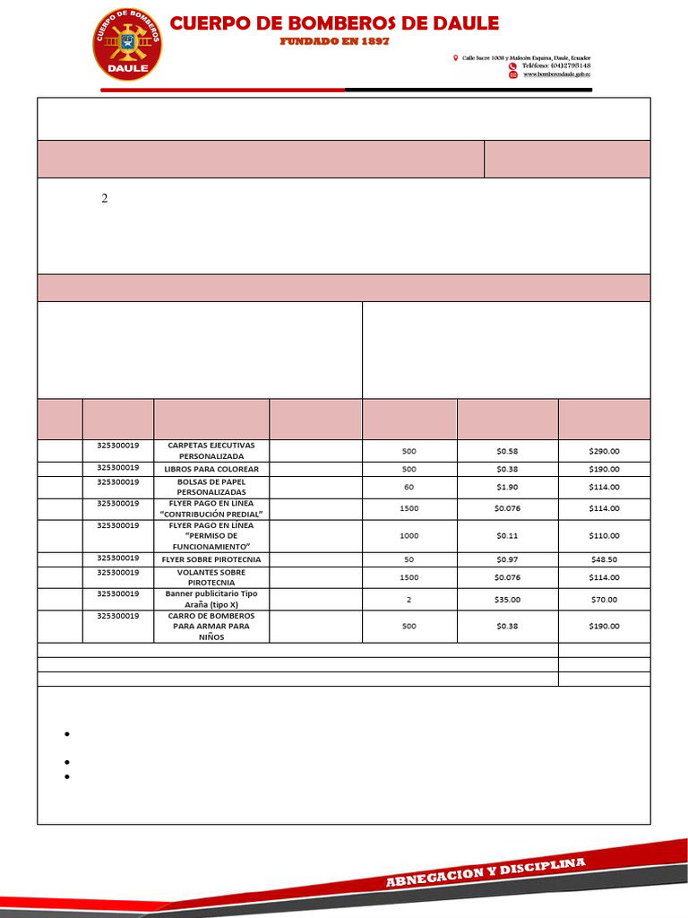 044 ORDEN DE COMPRA MATERIALES IMPRESION Signed | PDF | Presupuesto ...