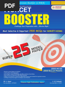 NORCET Booster Booklet (Important 2500 MCQs + 2500 Bullet Points) LMRB Booklet