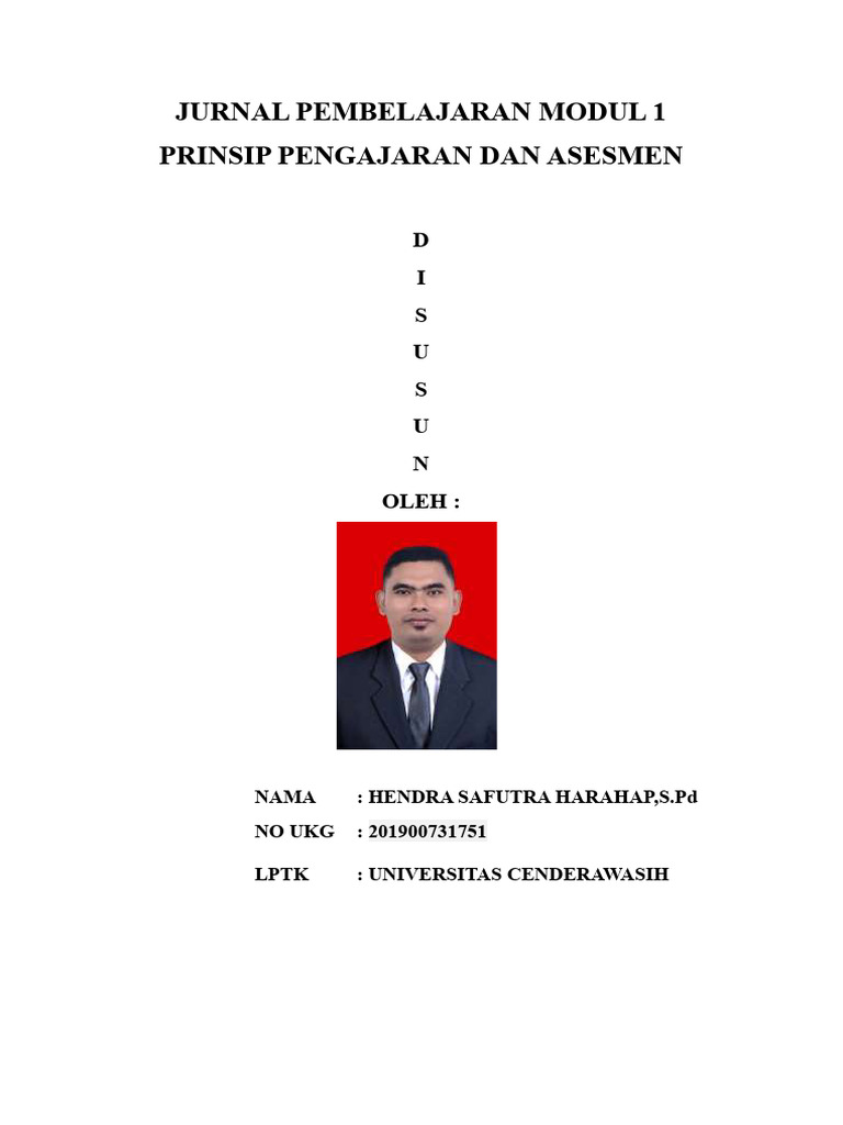 Jurnal Pembelajaran Modul 1 | PDF