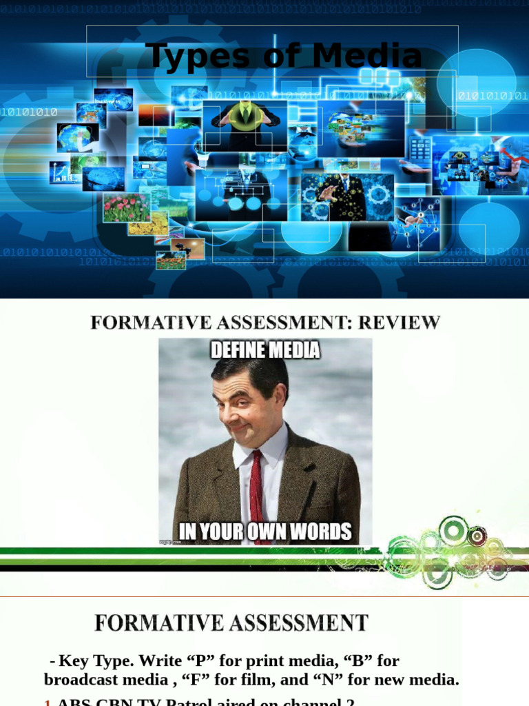 Overview of Media Types and Literacy | PDF | Mass Media | Broadcasting