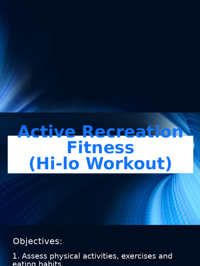 Benefits of Active Recreation Fitness | PDF | Physical Fitness ...