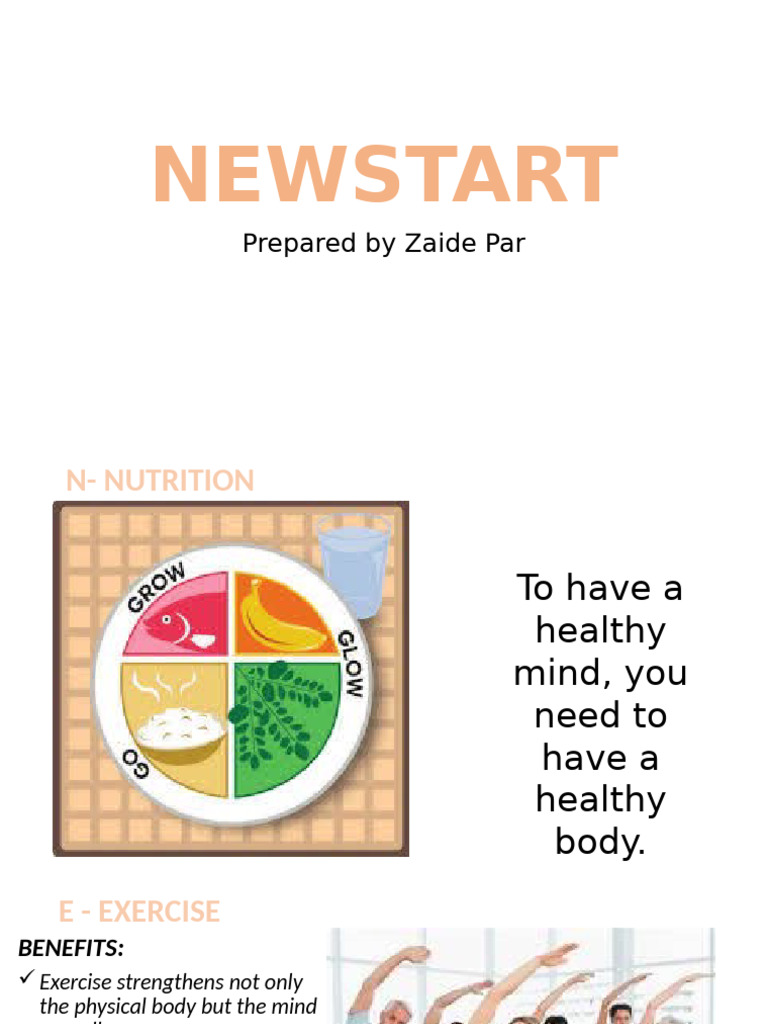 NEWSTART: 8 Keys to Wellness | PDF