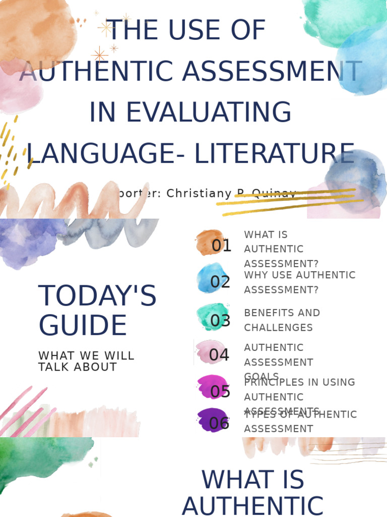 The Use of Authentic Assessment Report | PDF | Educational Assessment ...