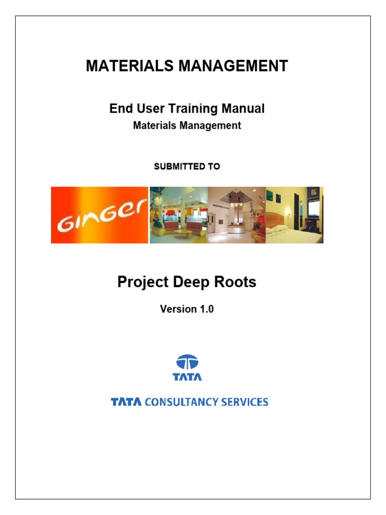 Materials Management Training | PDF | Menu (Computing) | Inventory
