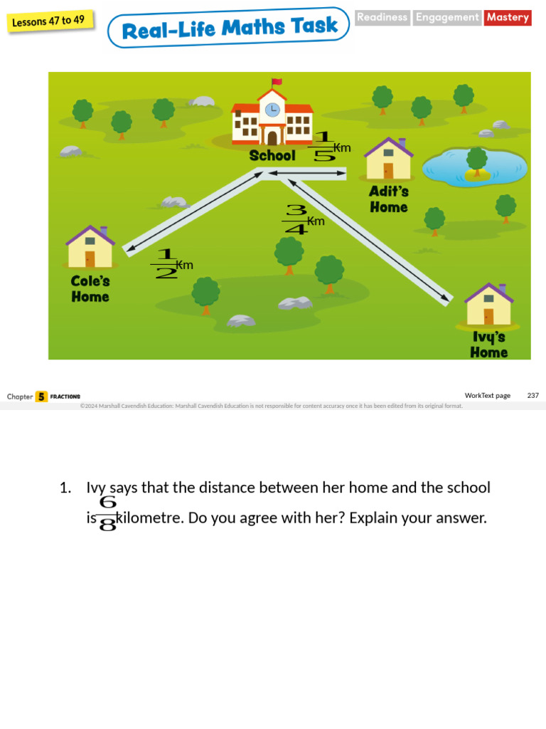 Distance and Fractions Learning Activities | PDF | Elementary ...