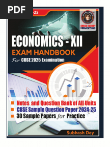 Economics-XII Exam Handbook 2025 Sample PDF