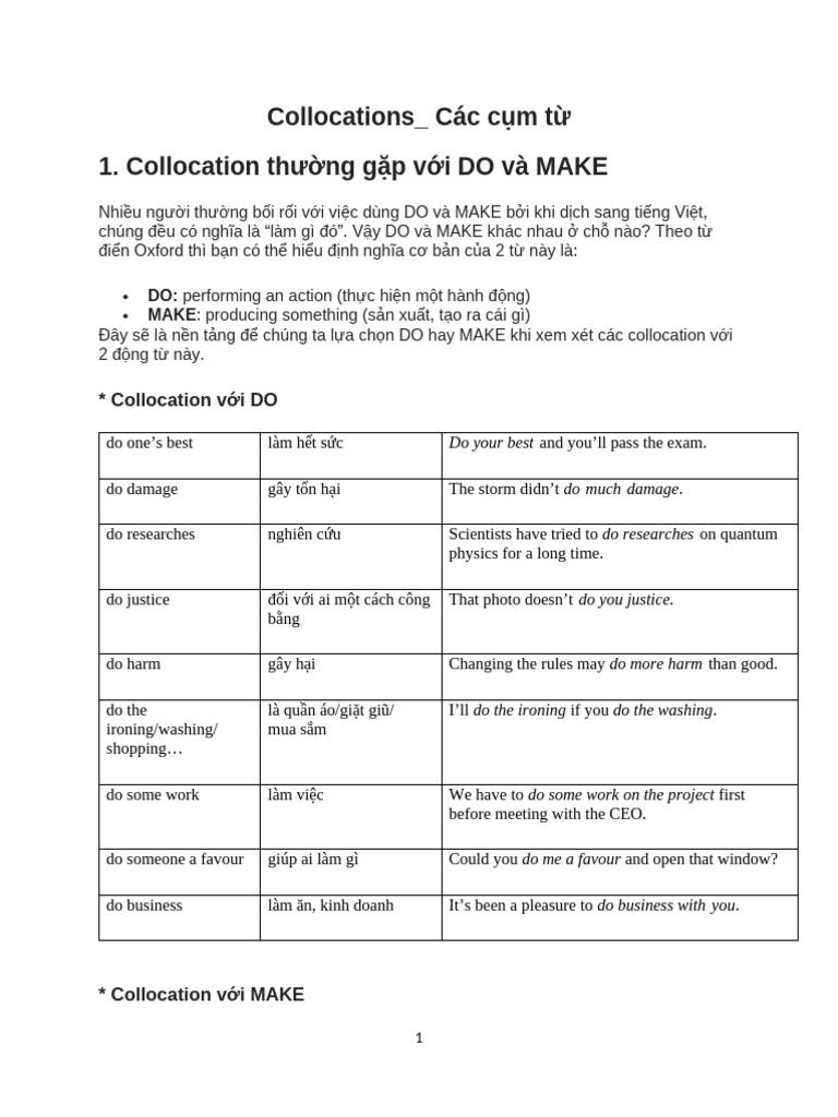 Collocations KIDS 3 | PDF
