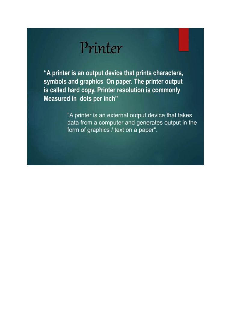 Printers FINAL | PDF