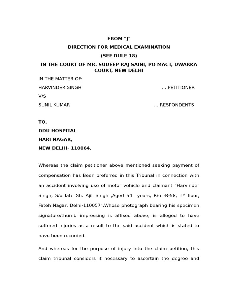 MACT Medical Examination Directive | PDF