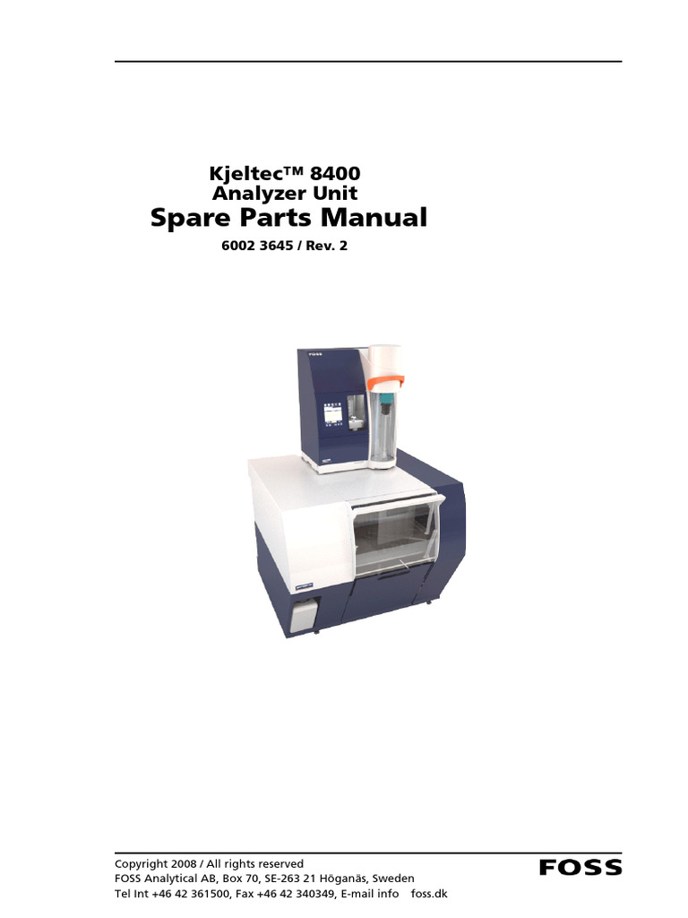 FOSS KJELTEC 8400 Distillation Titration System Protein ...