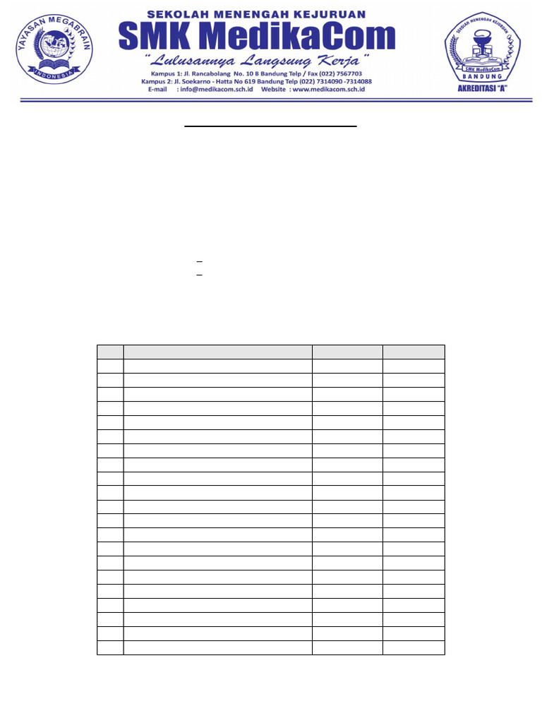 Surat Izin Ke Perusahaan | PDF