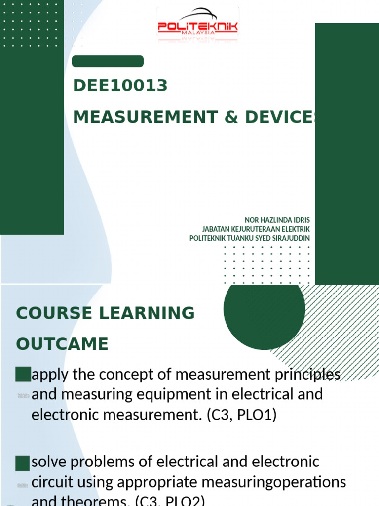 Topic 1 | PDF | Observational Error | Errors And Residuals