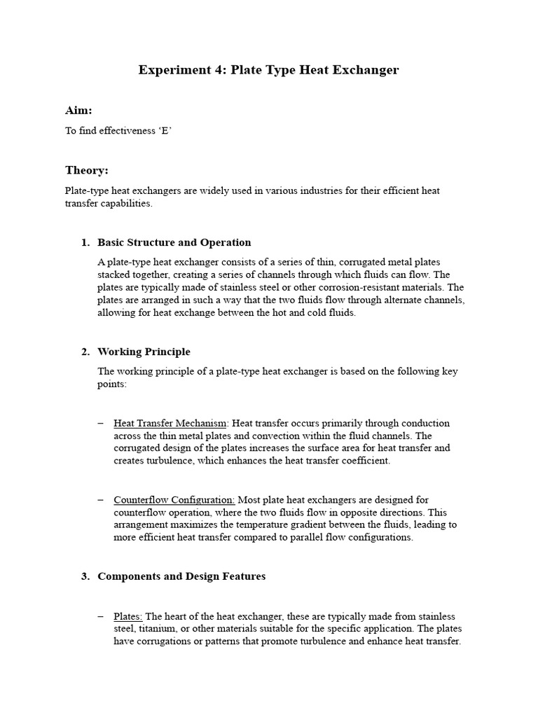 experiment 4_merged | PDF | Heat Exchanger | Heat Transfer