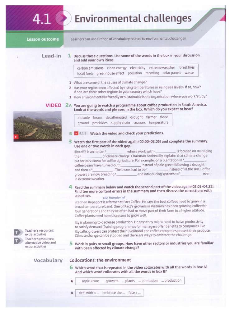 Environmental Challenges Handout | PDF | Recycling | Plastic