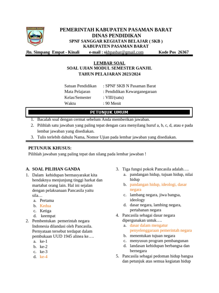 Memahami Pancasila sebagai Dasar Negara dan Pandangan Hidup Bangsa: Latihan Soal dan Pembahasan PKN Kelas 8 Bab 2 Memahami Pancasila sebagai Dasar Negara dan Pandangan Hidup Bangsa: Latihan Soal dan Pembahasan PKN Kelas 8 Bab 2