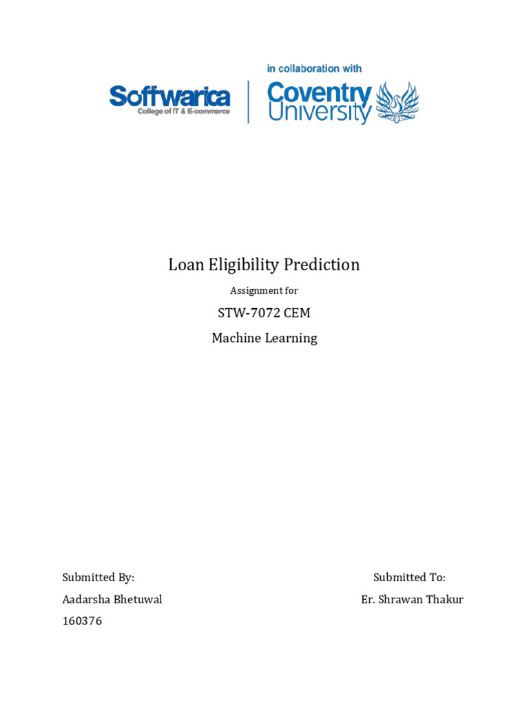 Loan Eligibility Prediction Using ML | PDF | Receiver Operating ...