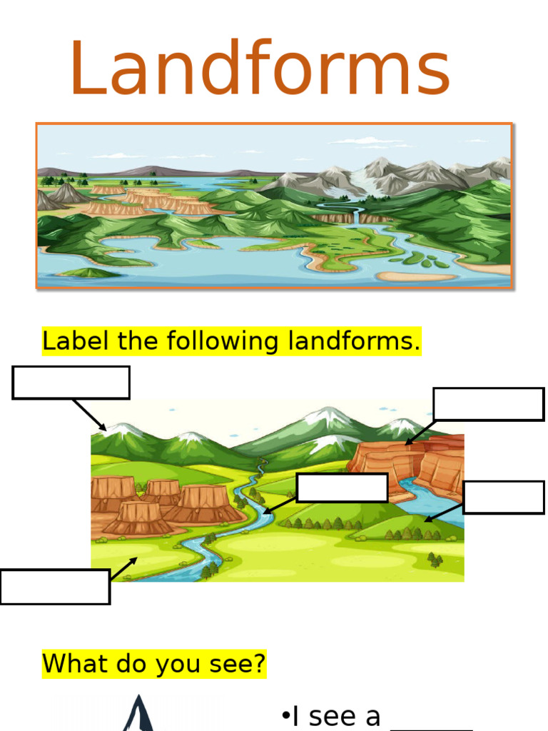 Landform Identification and Activities | PDF | Valley | Mountains