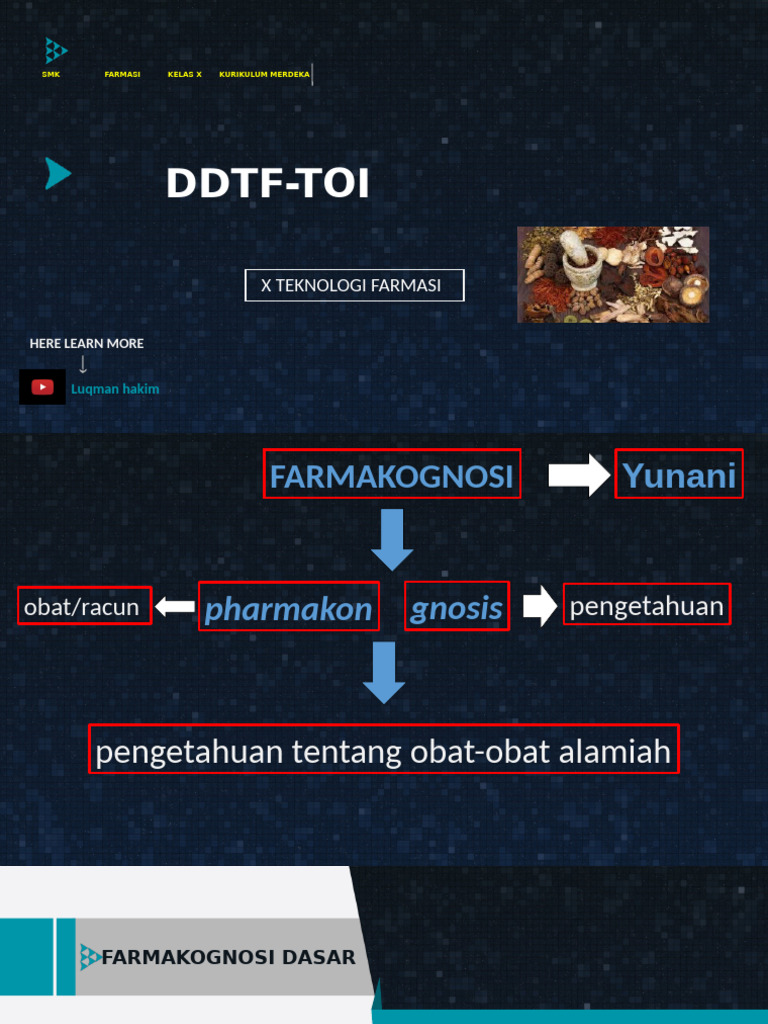Ddtf-Toi: X Teknologi Farmasi | PDF