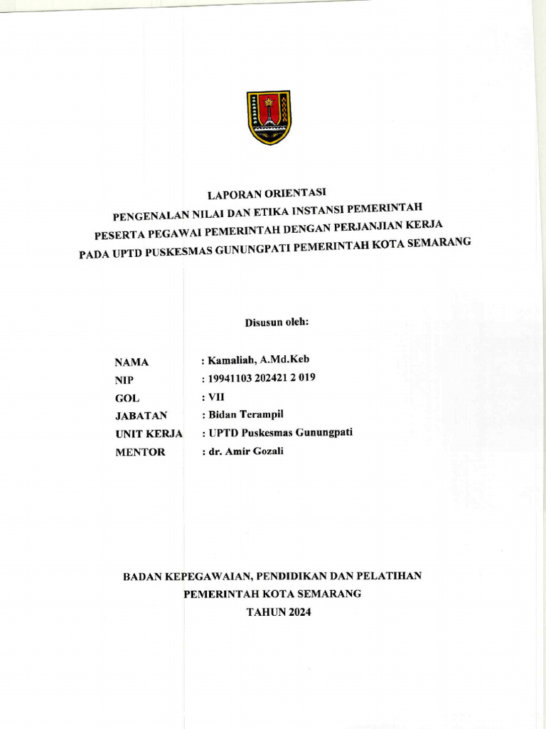 Kamaliah, Amd - Keb | PDF