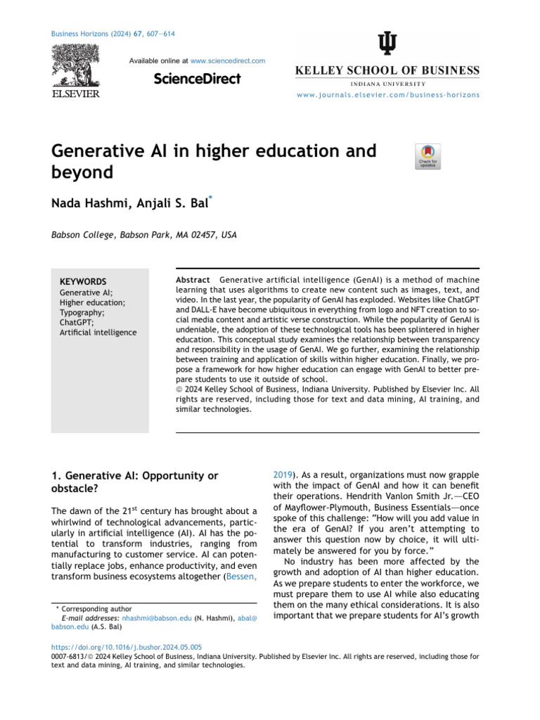Generative AI in Higher Education Insights | PDF | Artificial ...