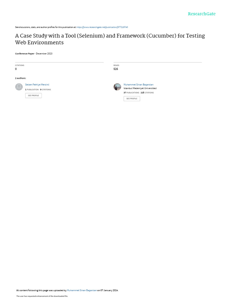 Selenium and Cucumber for Web Testing | PDF | Software Testing ...