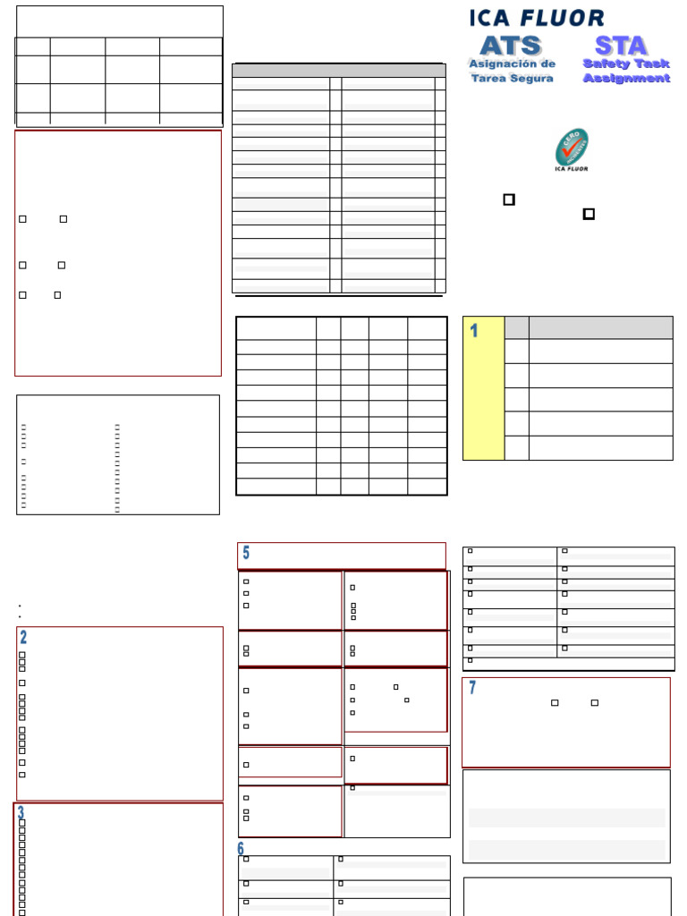 01 Formato ATS | PDF | Seguridad y salud ocupacional | Materiales