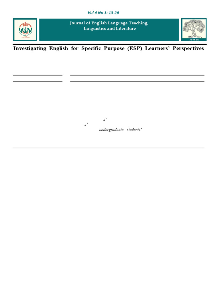 Investigating+English+for+Specific+Purpose+(ESP)+Learners'+Perspectives ...