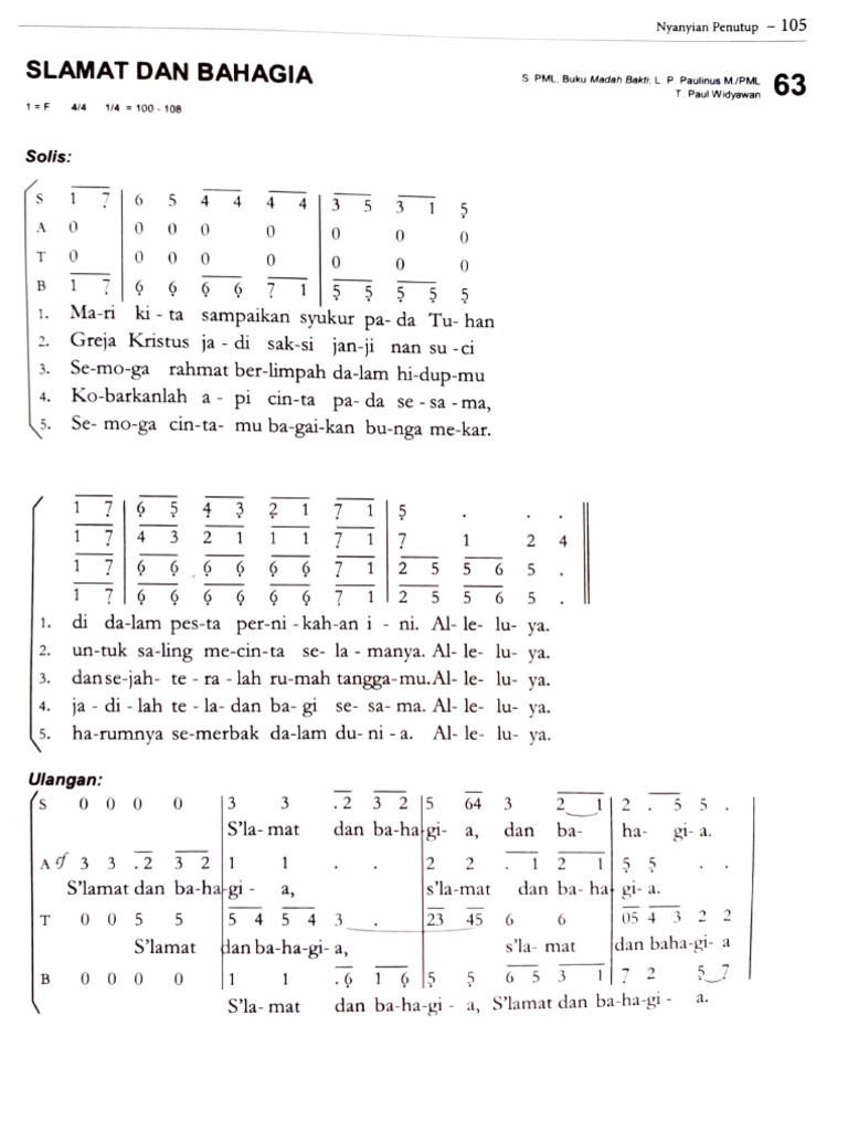 Slamat Dan Bahagiaa | PDF