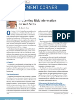 Presenting Risk Info On Web Sites