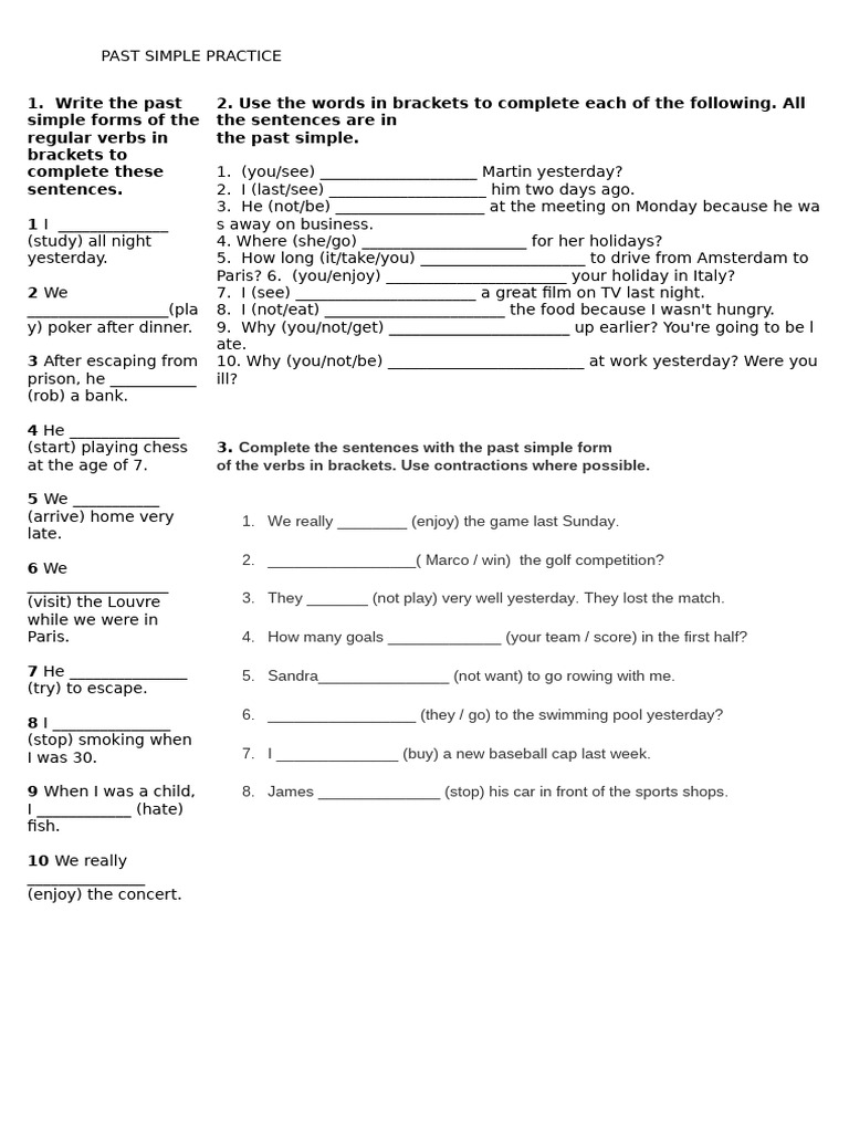 Past simple practice pdf language families linguistic morphology