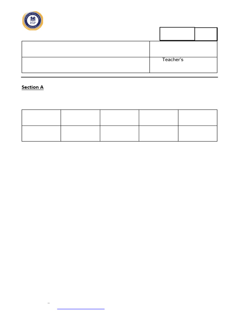 Grade 5 Science First Term Test | PDF | Flowers | Fruit