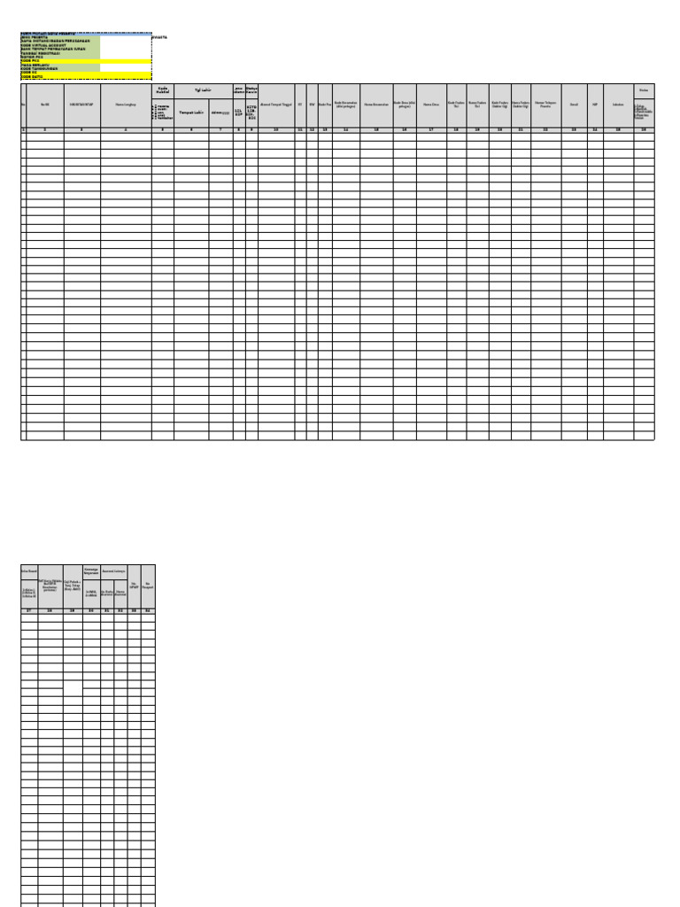 Form 34 Kolom | PDF