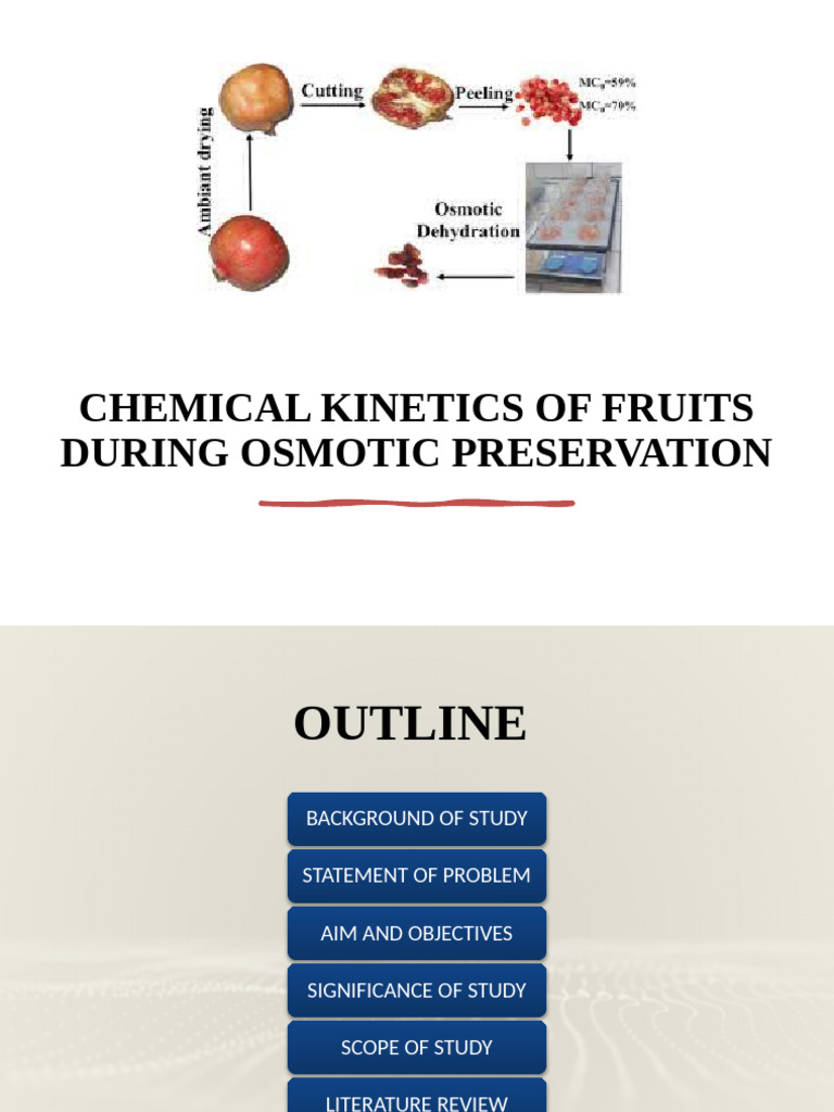 7chemical Kinetics of Fruits During Osmotic Preservation | PDF | Potato