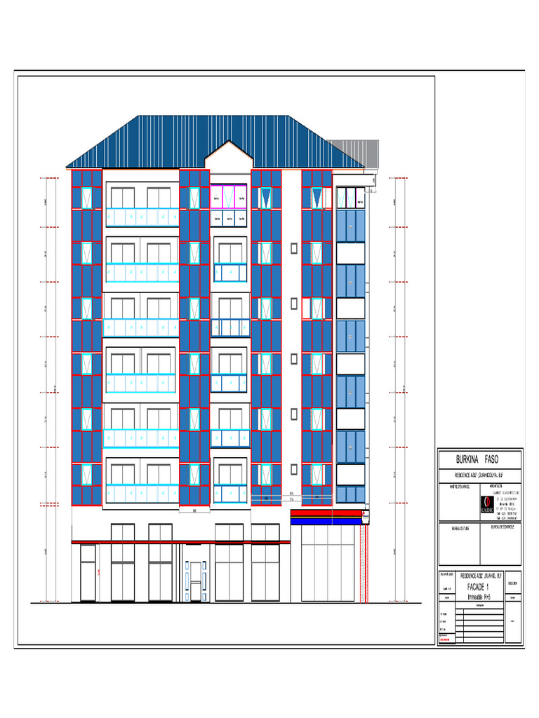 PLANS R+6 ...... OUAHIGOUYA MAI 2023-Model - pdf..FACADE 1 | PDF
