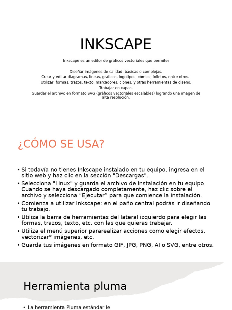 Inkscape: Guía de Uso y Funciones Clave | PDF | Informática