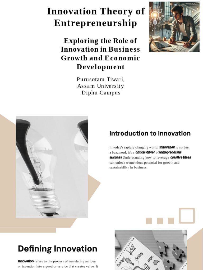 Slidesgo Unlocking Potential The Role of Innovation in Entrepreneurial ...