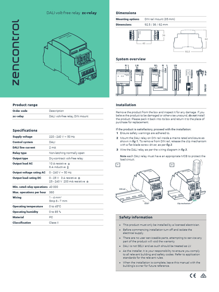 Zc-Relay W | PDF | Relay | Alternating Current