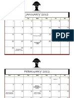 HeadSTRONG-Spring2012 Event Calendar