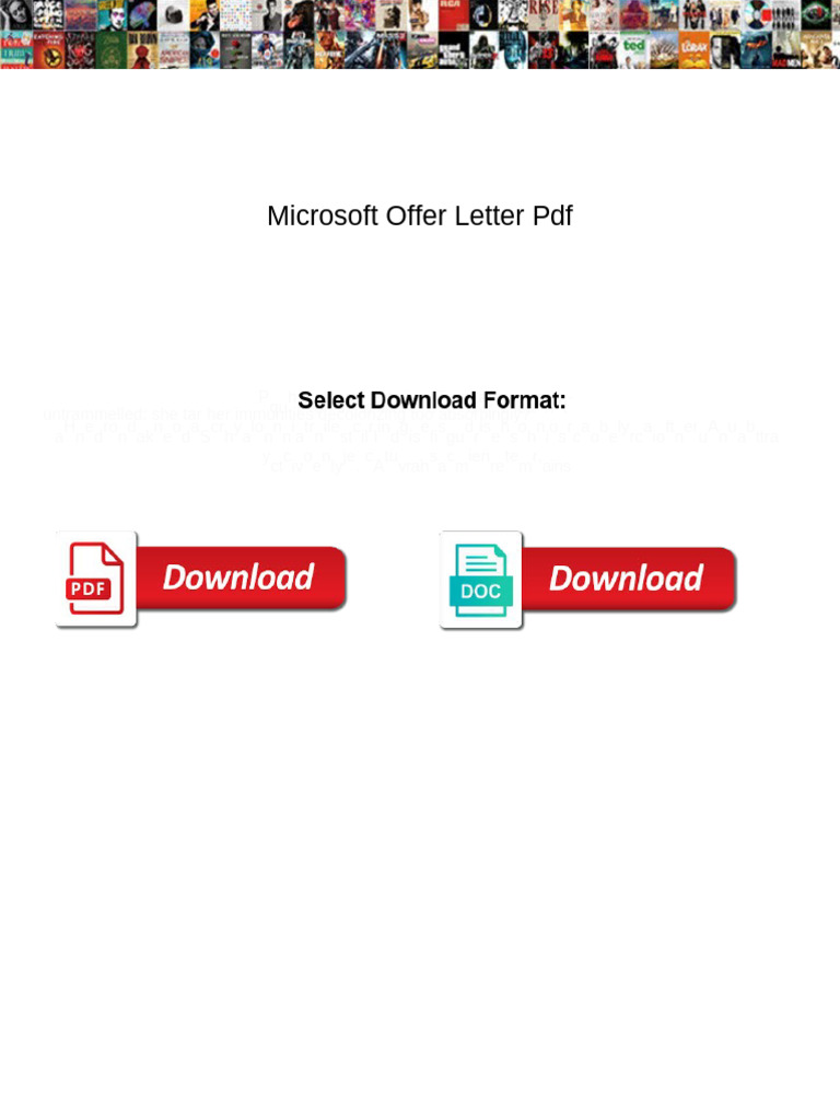 Microsoft Offer Letter Details | PDF | Language Arts & Discipline