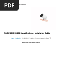 Hy300 Smart Projector Manual 2