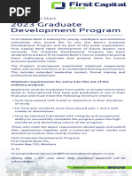 One Capital Graduate Programme 2026 | PDF