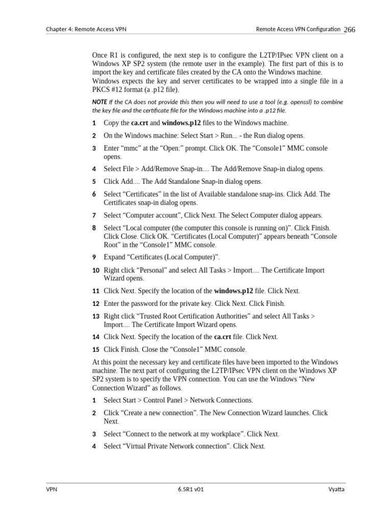 Step by Step Configure Router Vyata 6.5.60 | PDF | Virtual Private ...