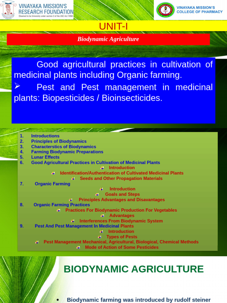 Principles of Biodynamic Agriculture | PDF | Crop Rotation | Organic ...